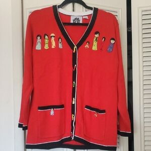 Like New! Storybook Knits Asian Dolls Sweater